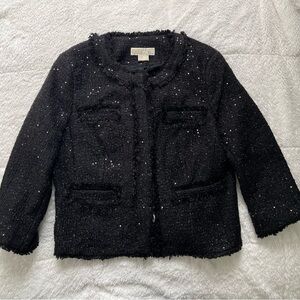 Michael Kors Women’s Sequin Black tweed jacket